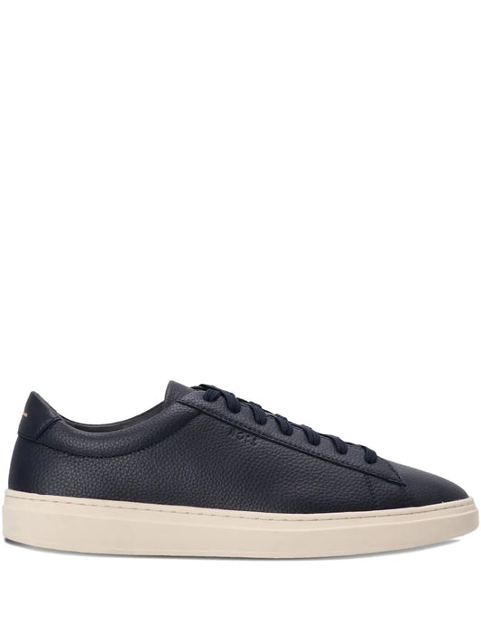 Boss Leather Lace-Up Sneakers