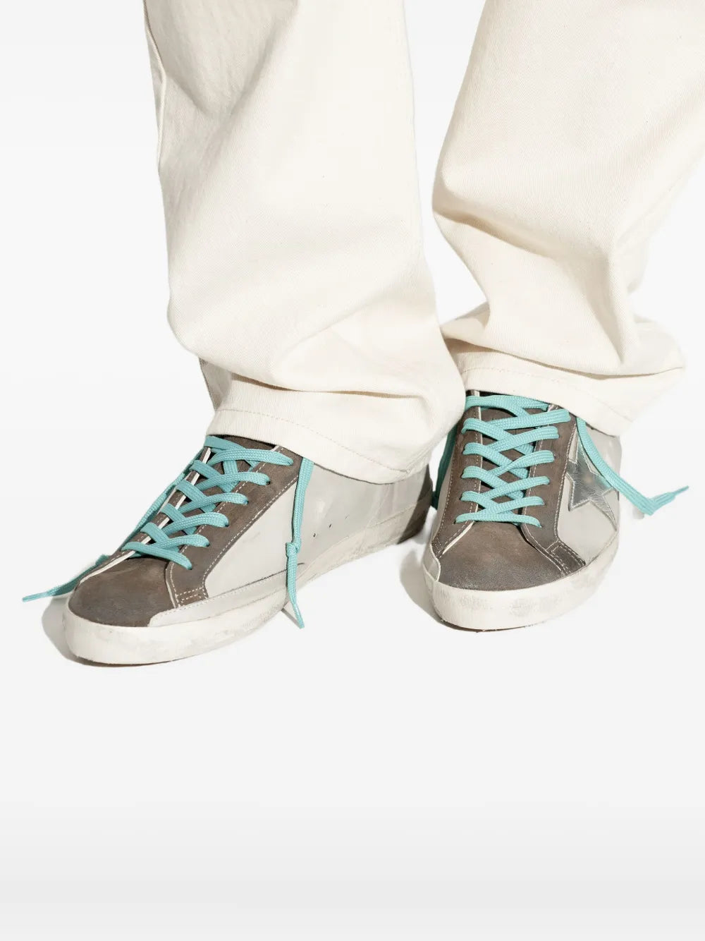 Golden Goose Super-Star Distressed Sneakers
