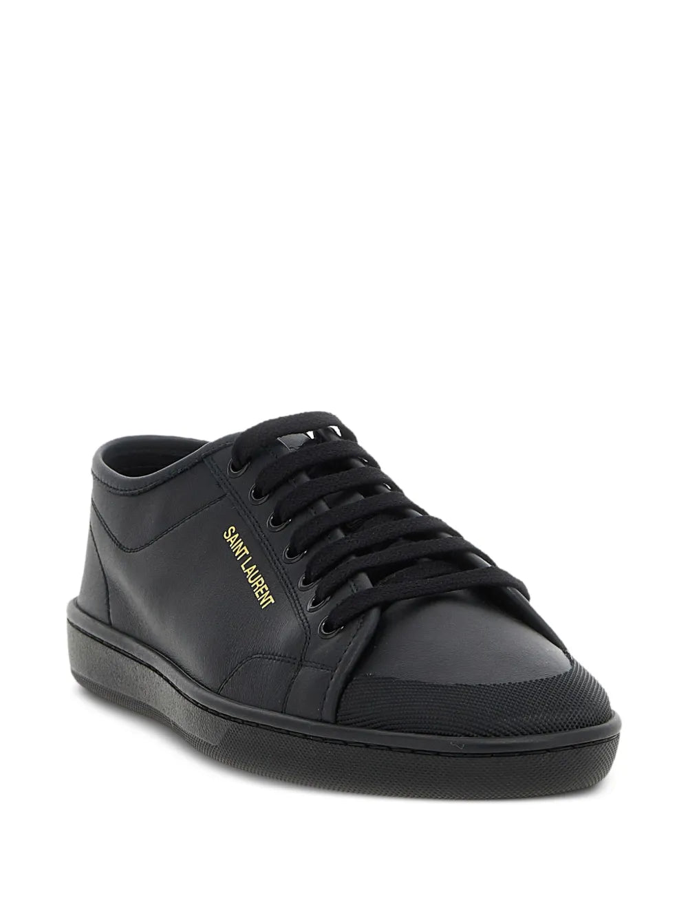 Saint Laurent Logo-Detail Leather Sneakers
