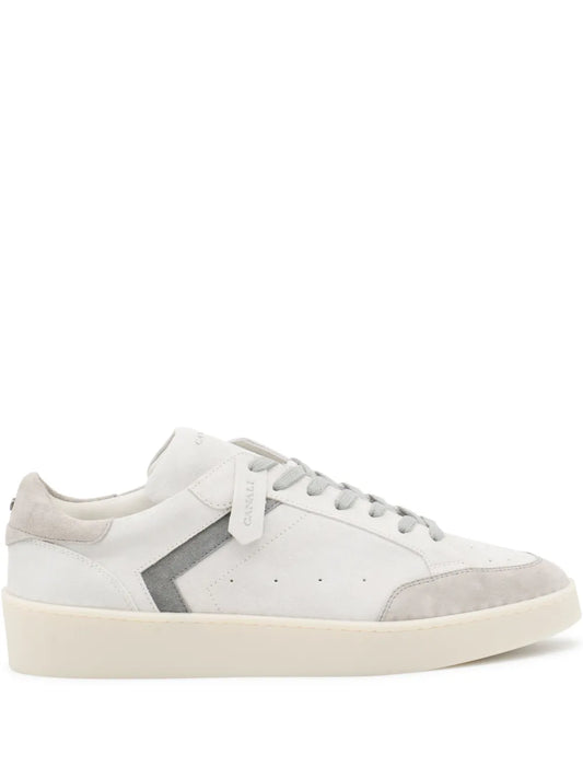 Canali Leather Panelled Sneakers