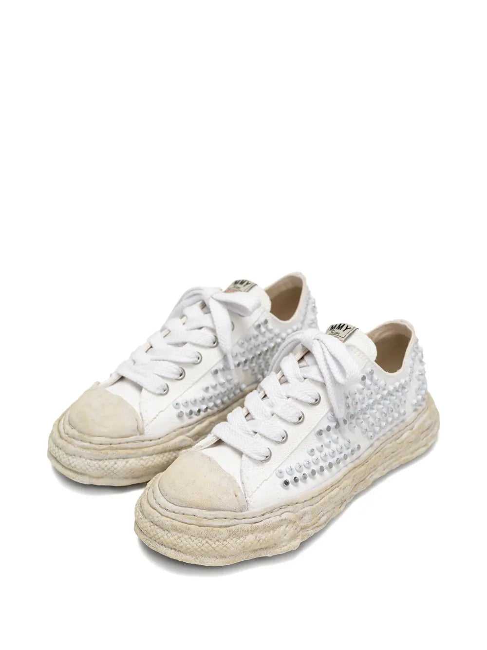 Maison MIHARA YASUHIRO Studded Canvas Low-Top