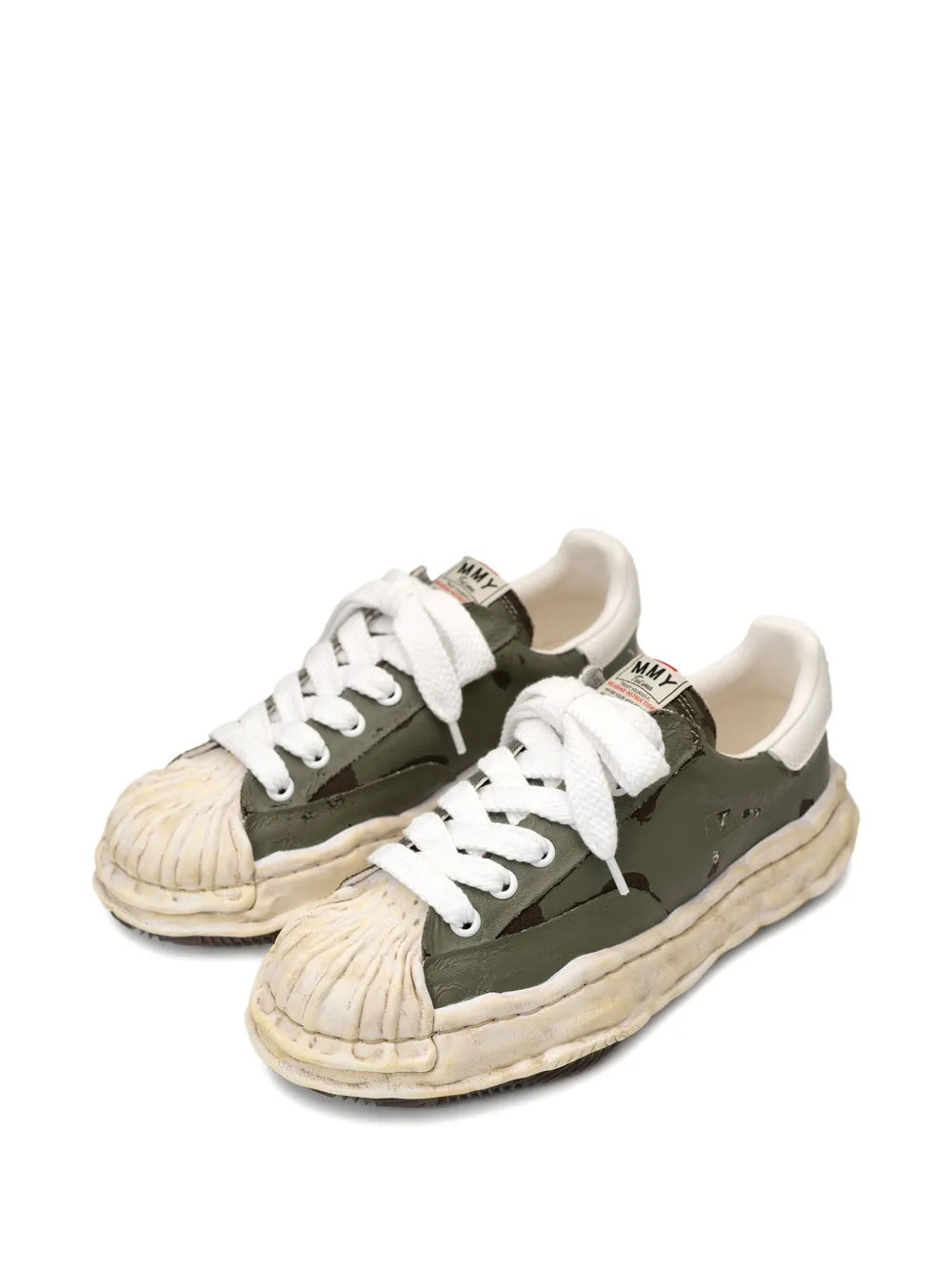 Maison Mihara Yasuhiro Blakey Torn-Film Low-Top Sneaker