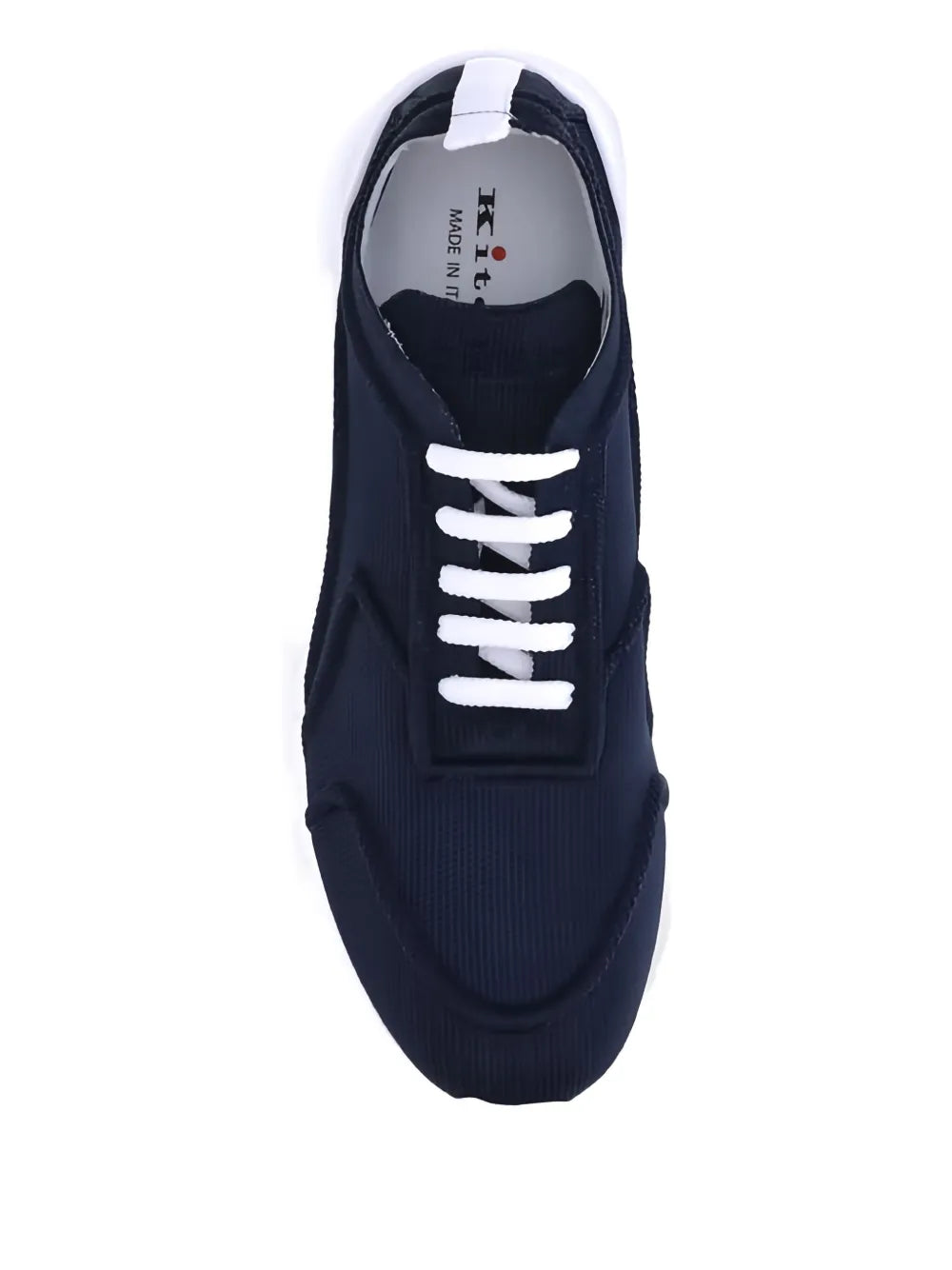 Kiton Lace-Up Panelled Sneakers