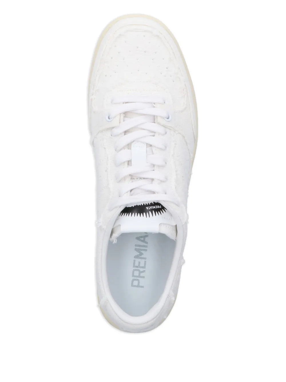 Premiata Bskt Clayd Frayed-Detail Sneakers