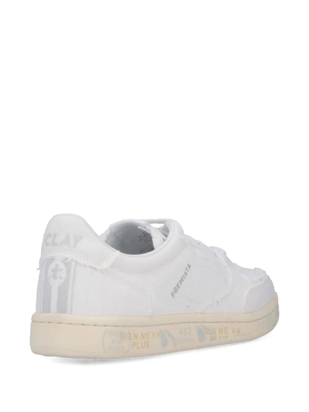 Premiata Bskt Clayd Frayed-Detail Sneakers