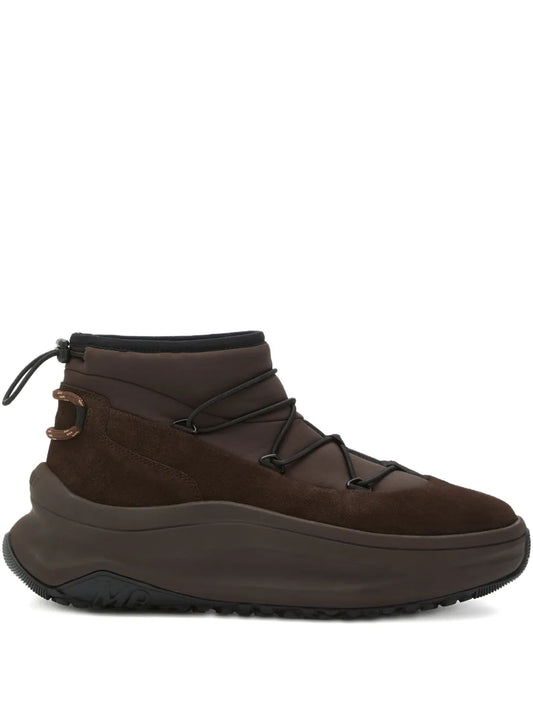 Moon Boot Lace-Up Suede Sneakers