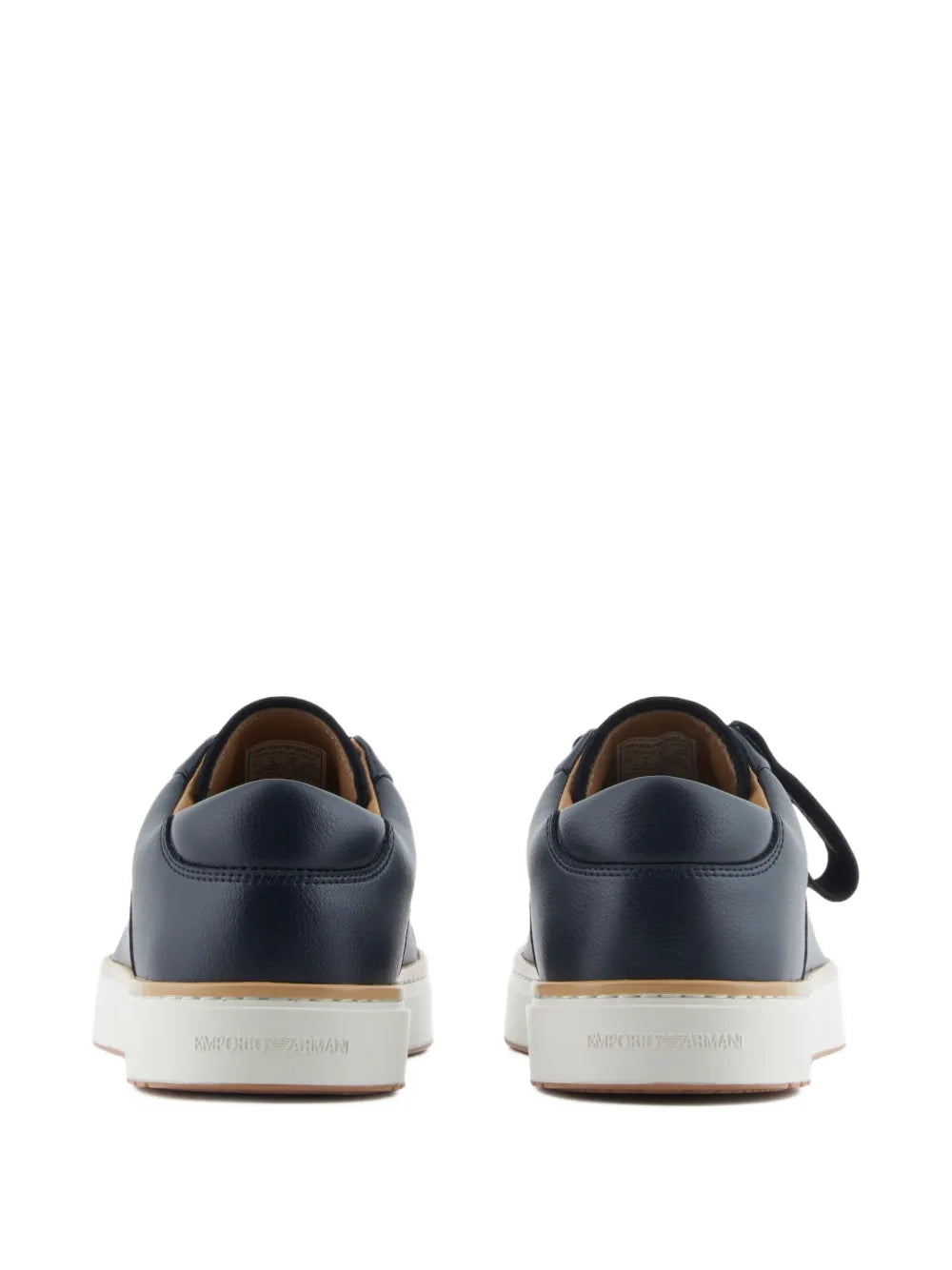 Emporio Armani Leather Lace-Up Sneakers