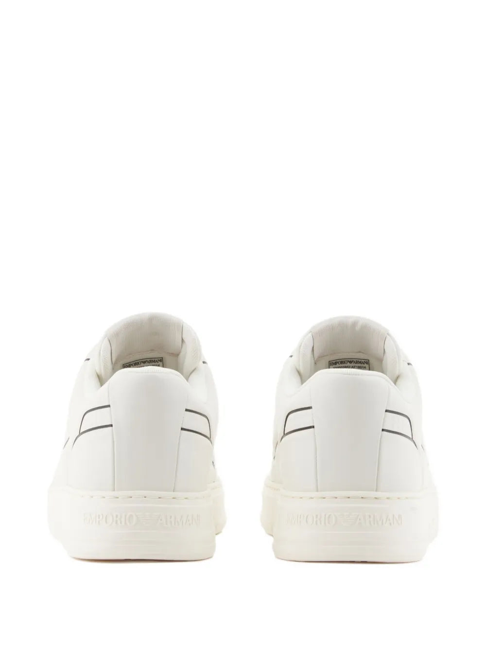 Emporio Armani Logo-Detail Leather Sneakers