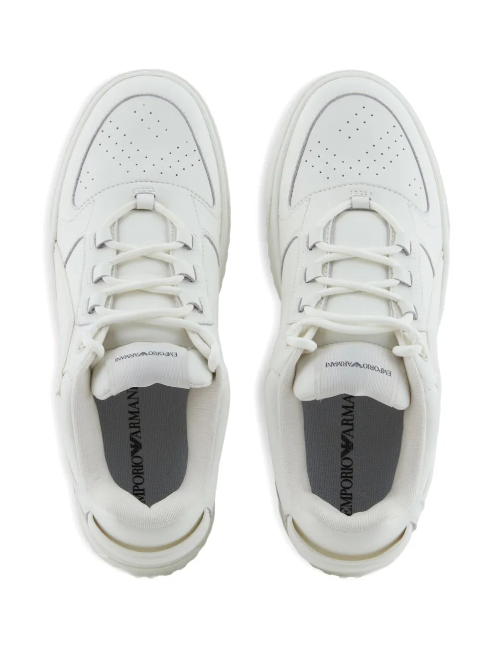 Emporio Armani Maxi-Logo Lace-Up Sneakers
