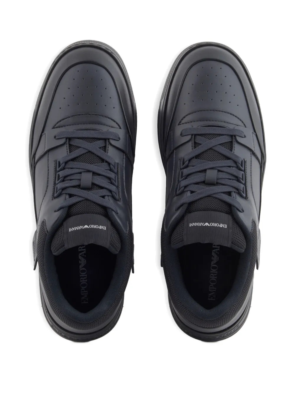Emporio Armani Leather Panelled Sneakers