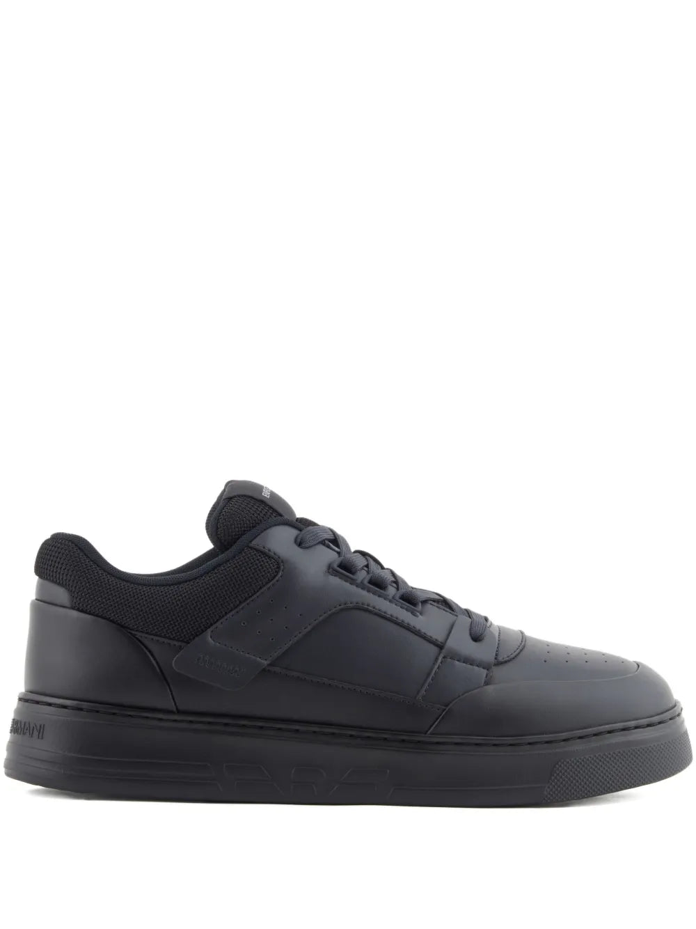 Emporio Armani Leather Panelled Sneakers