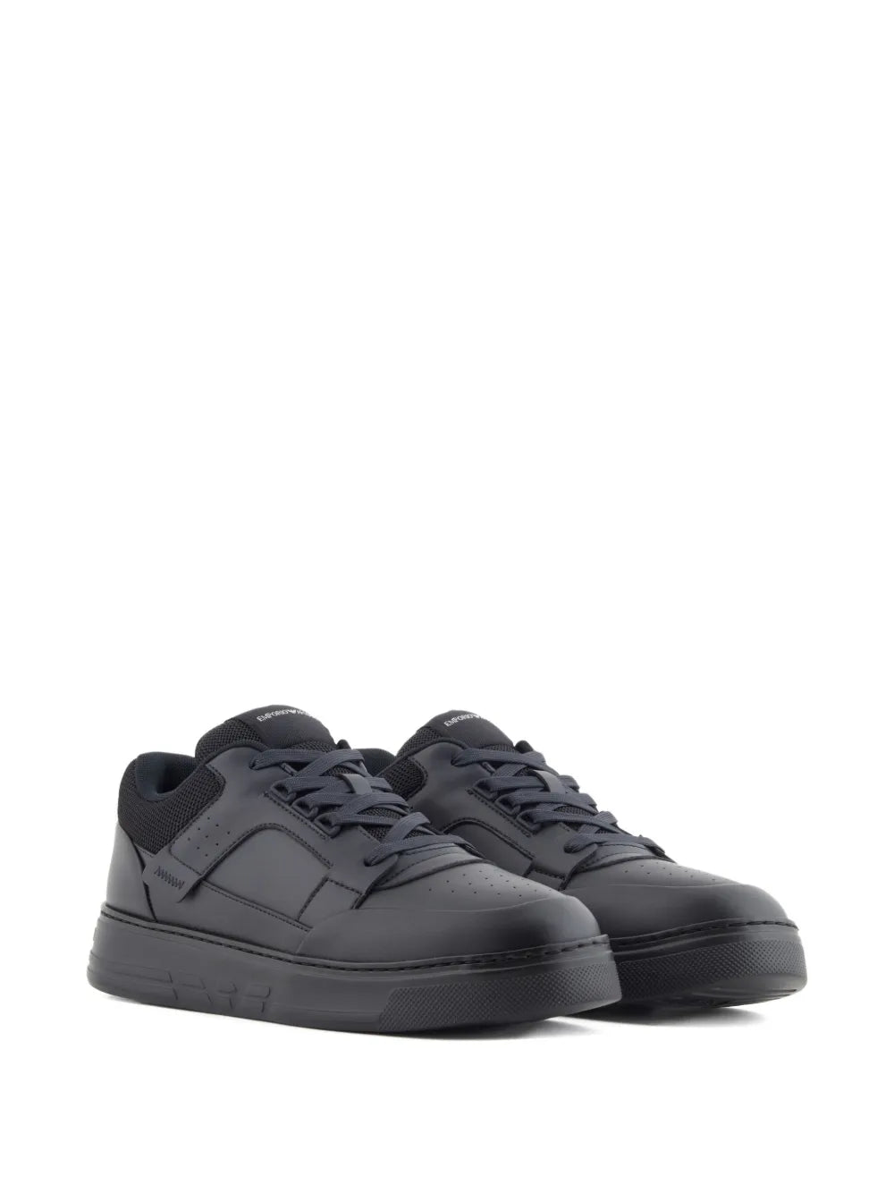 Emporio Armani Leather Panelled Sneakers