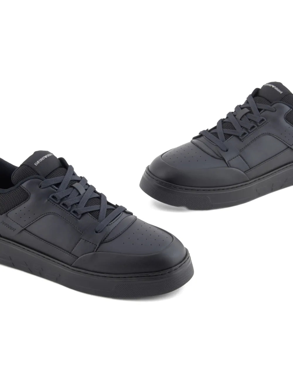 Emporio Armani Leather Panelled Sneakers