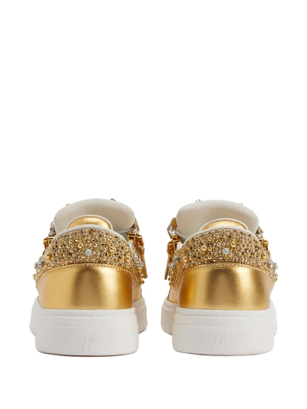 Giuseppe Zanotti Embellished Zip Low-Top Sneakers