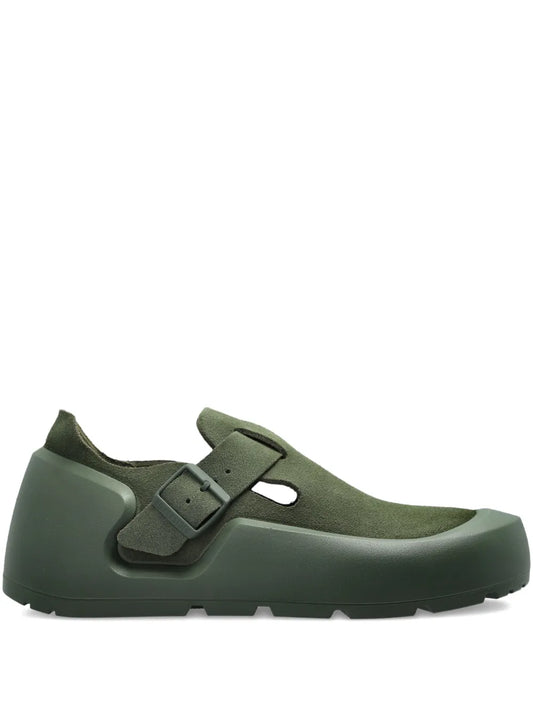 Birkenstock Reykjavik Buckle-Strap Nubuck-Leather Sneakers