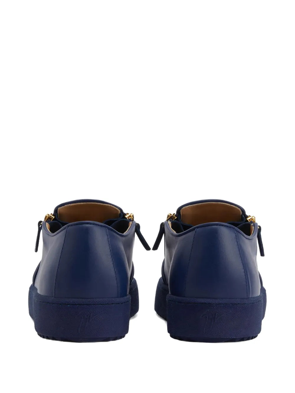 Giuseppe Zanotti Zip-Detail Leather Slip-Ons