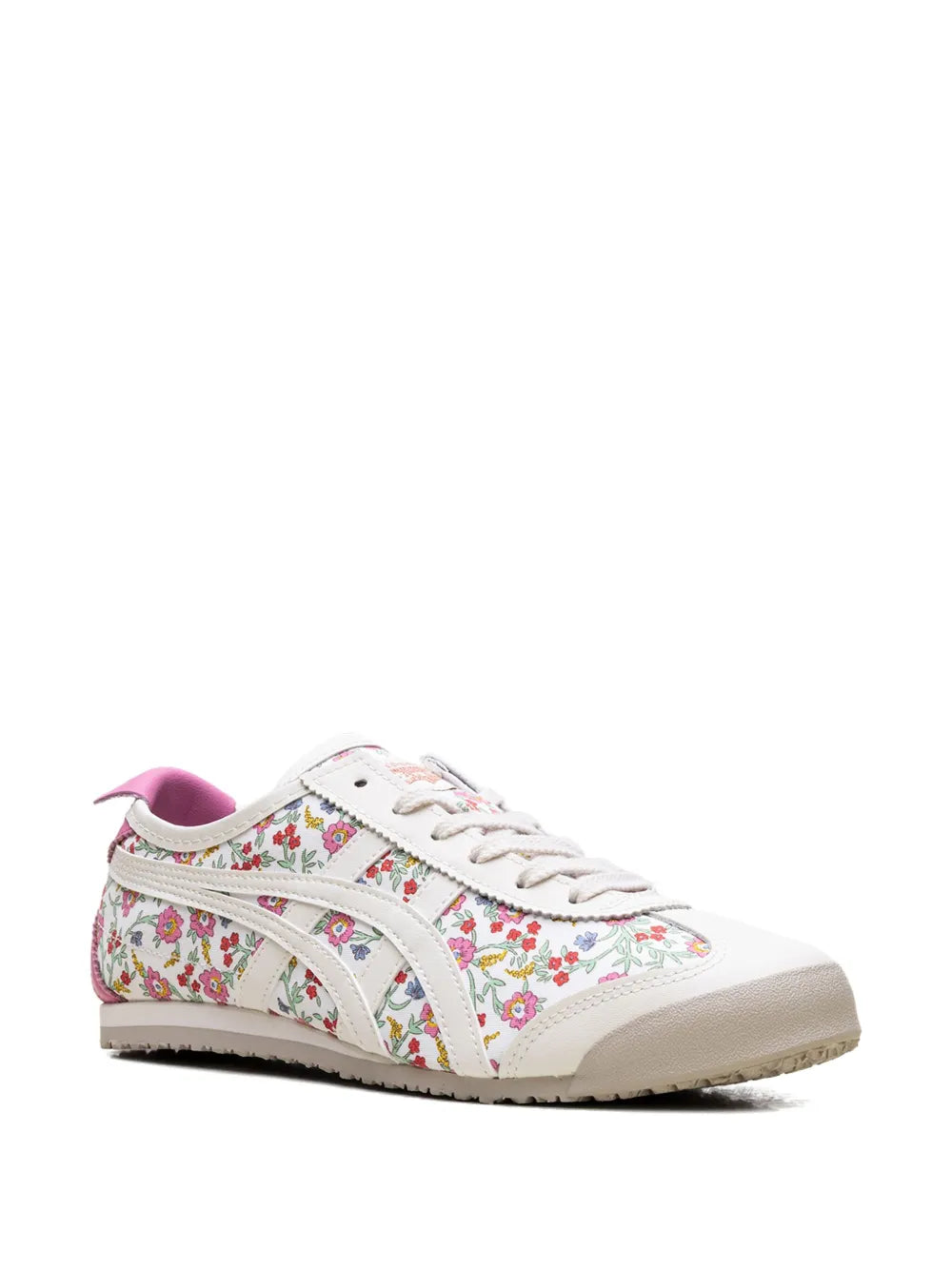 Onitsuka Tiger Mexico 66 Cream Pink Floral Sneakers