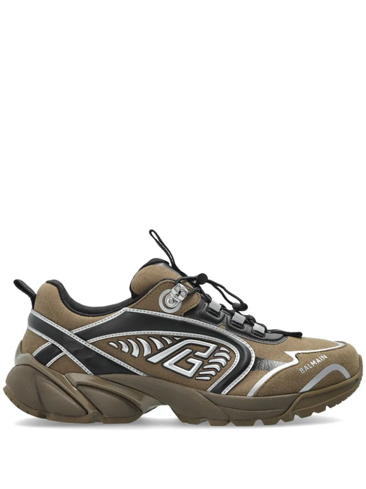 Balmain Cosmic Dust Panelled Sneakers