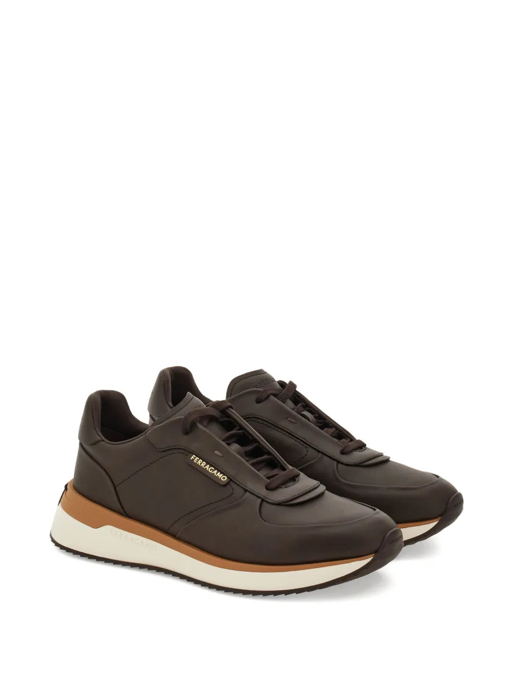 Ferragamo Calfskin Leather Sneakers