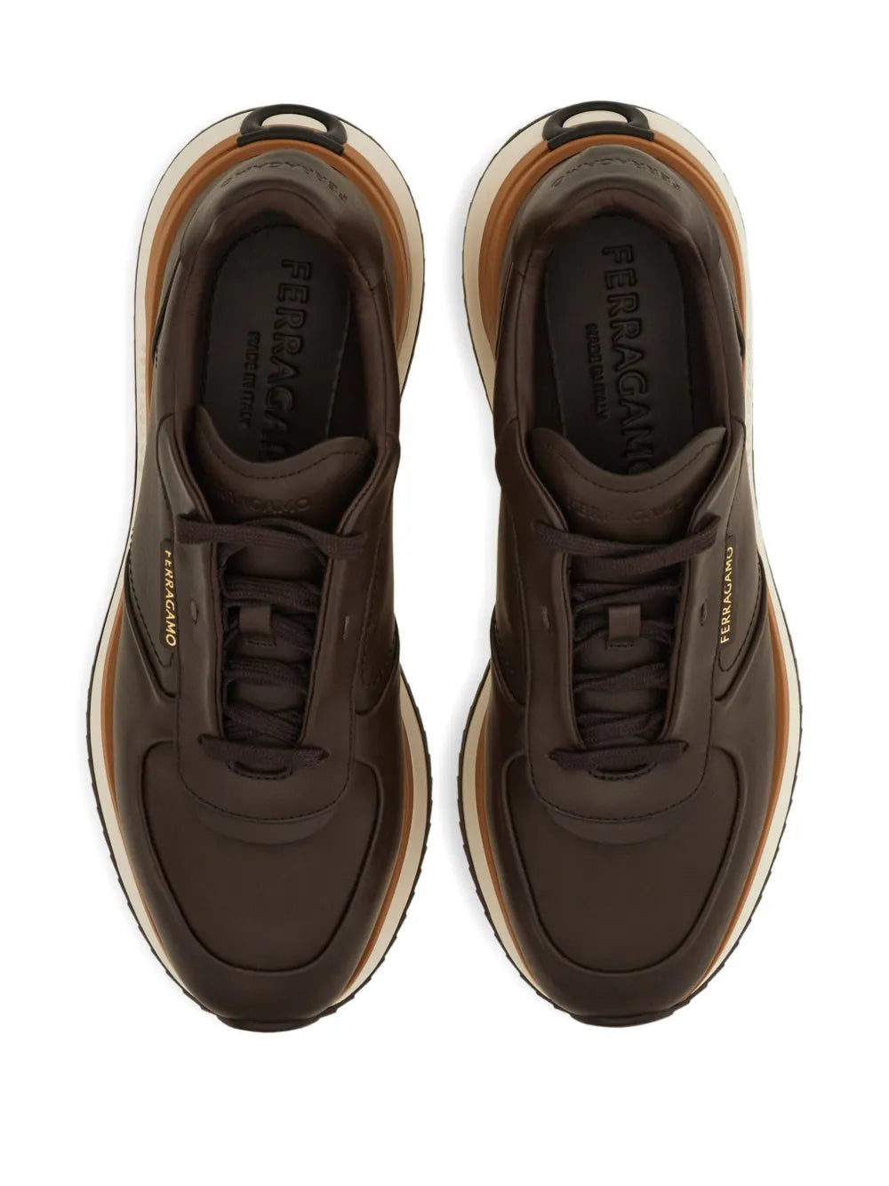 Ferragamo Calfskin Leather Sneakers