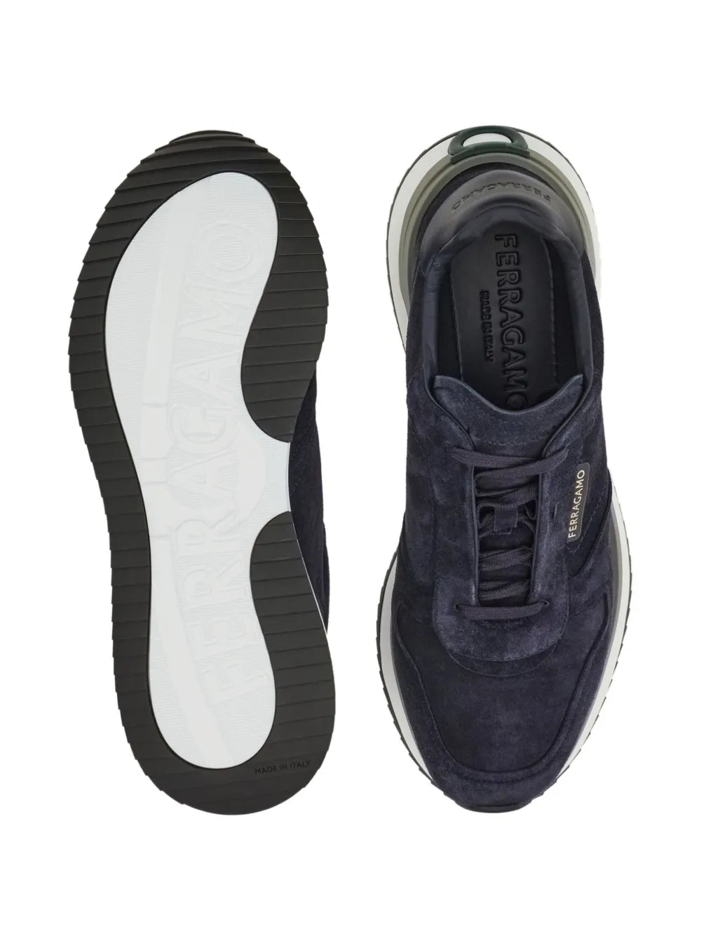 Ferragamo Suede Low-Top Sneakers