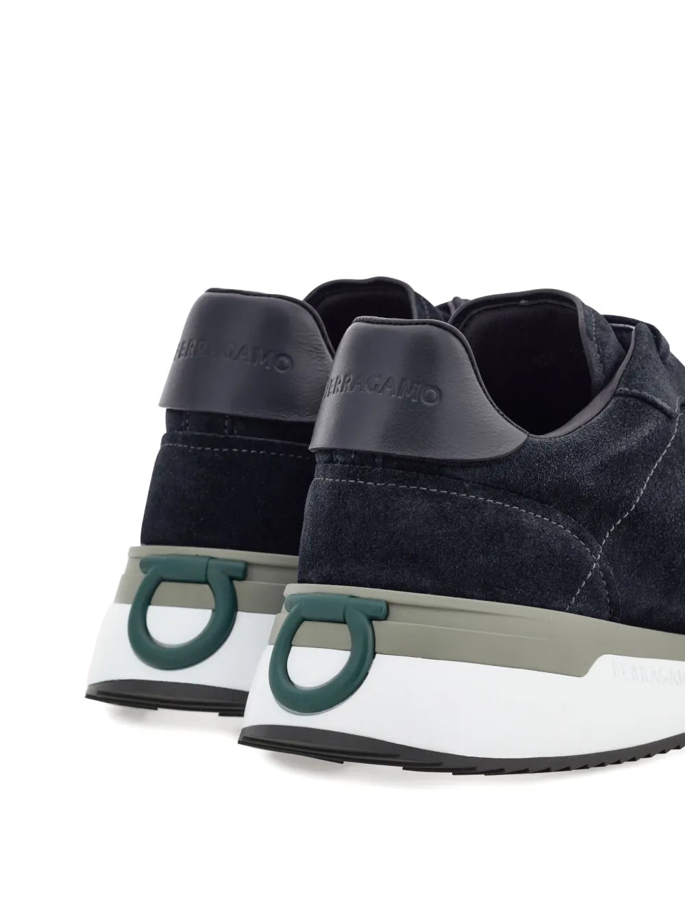 Ferragamo Suede Low-Top Sneakers
