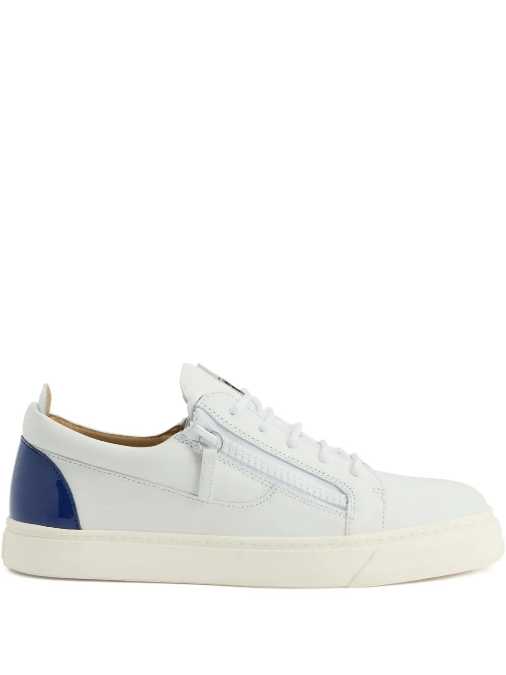 Giuseppe Zanotti Frankie Zip-Detail Leather Trainers