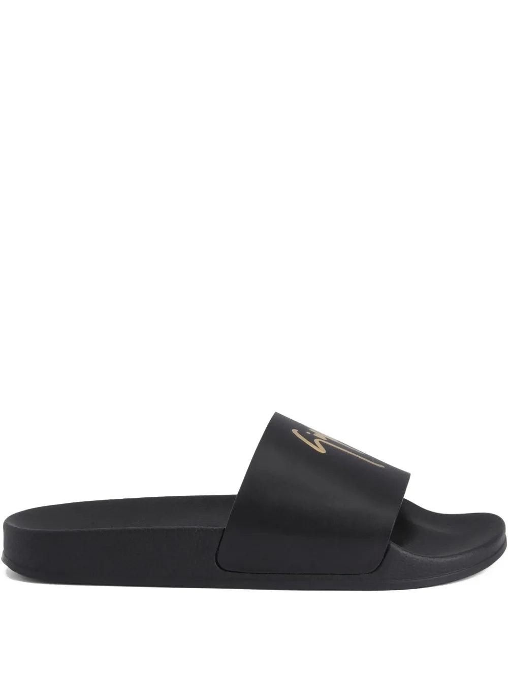 Giuseppe Zanotti Brett Logo-Embellished Leather Slides