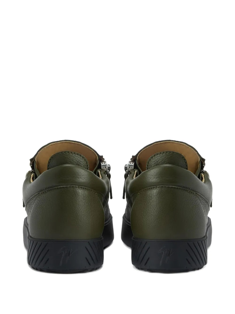 Giuseppe Zanotti Frankie Zip-Detail Leather Sneakers