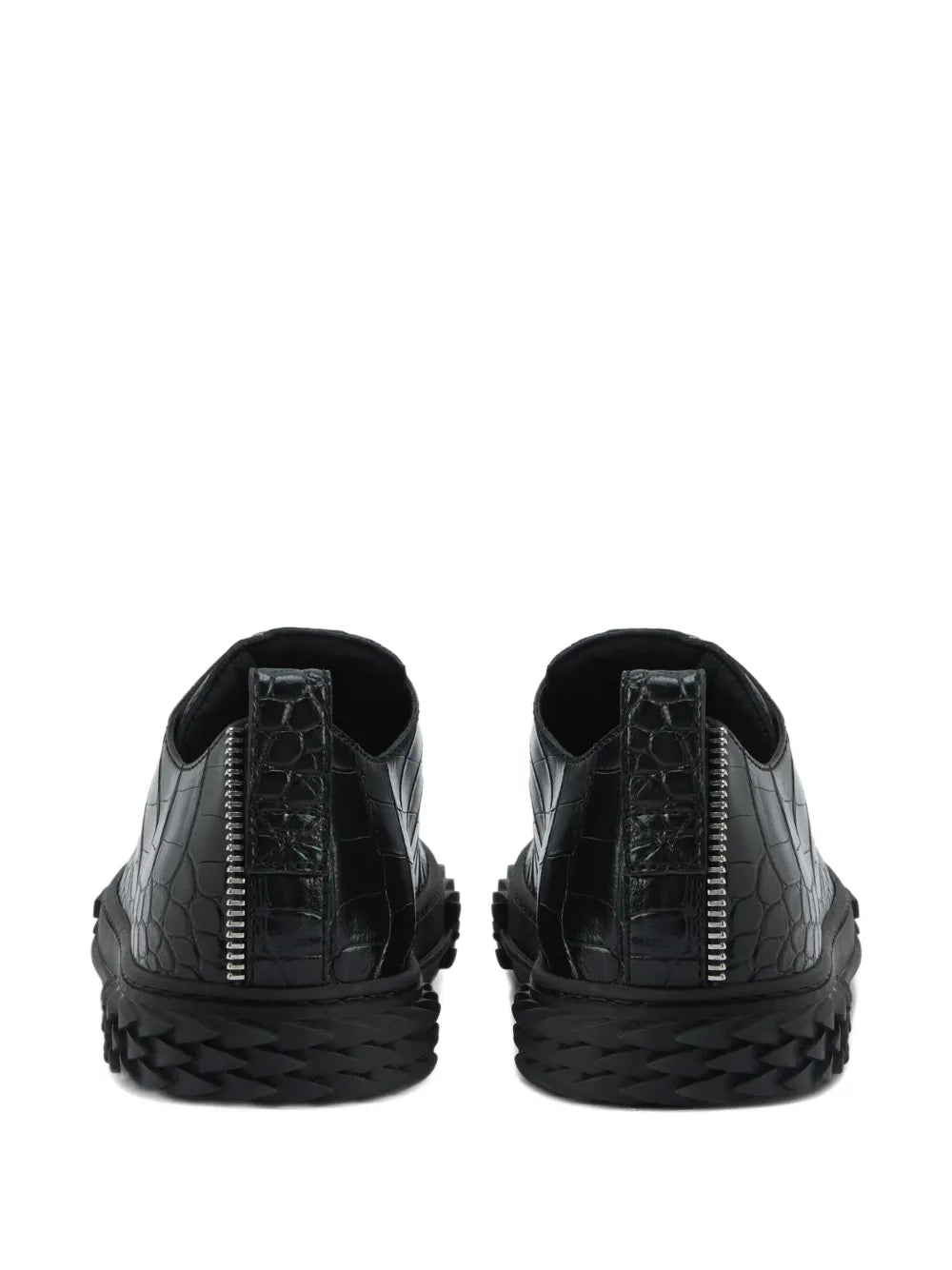 Giuseppe Zanotti Blabber Crocodile-Effect Lace-Up Sneakers