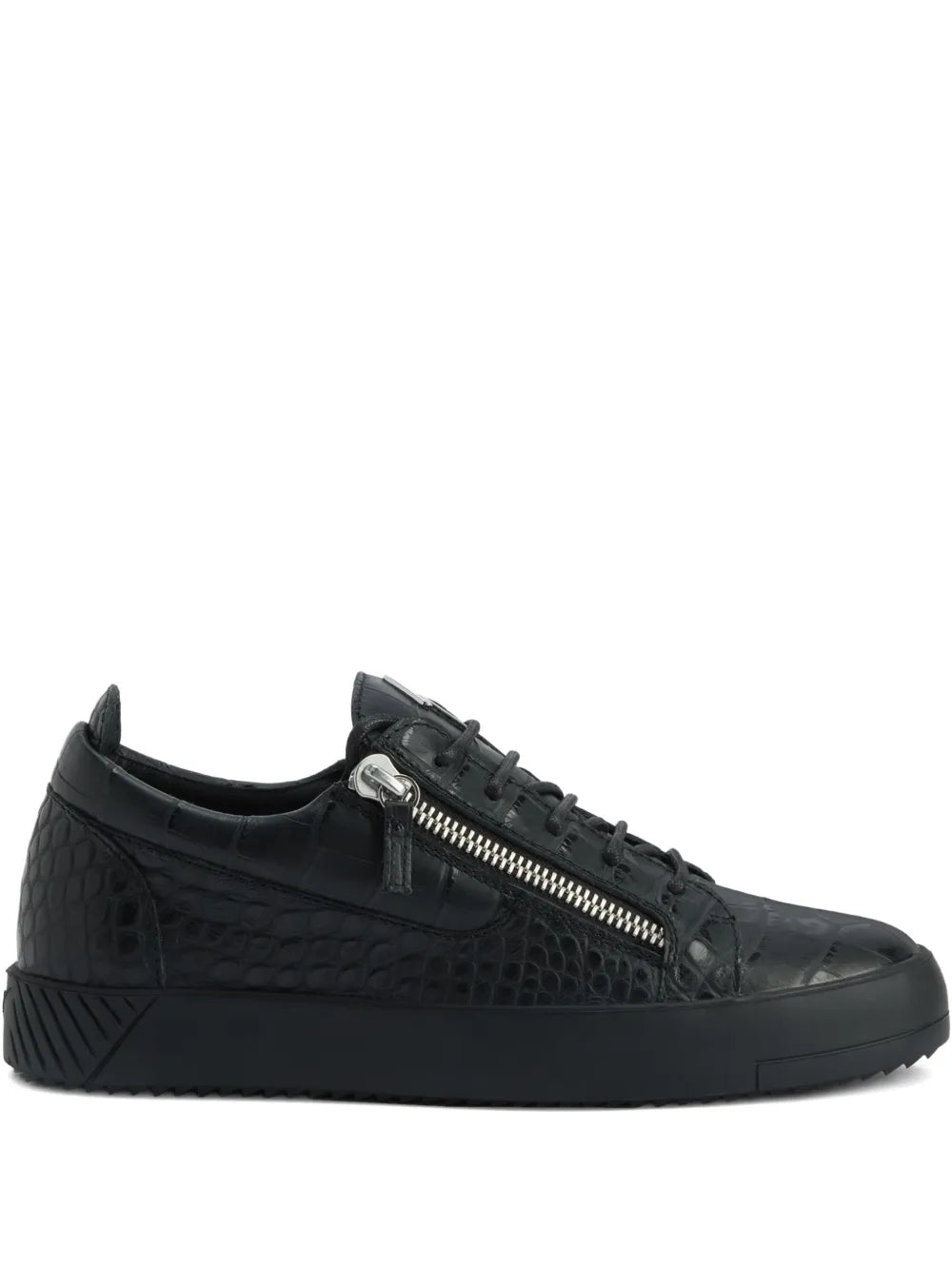Giuseppe Zanotti Frankie Crocodile-Effect Zip Trainers