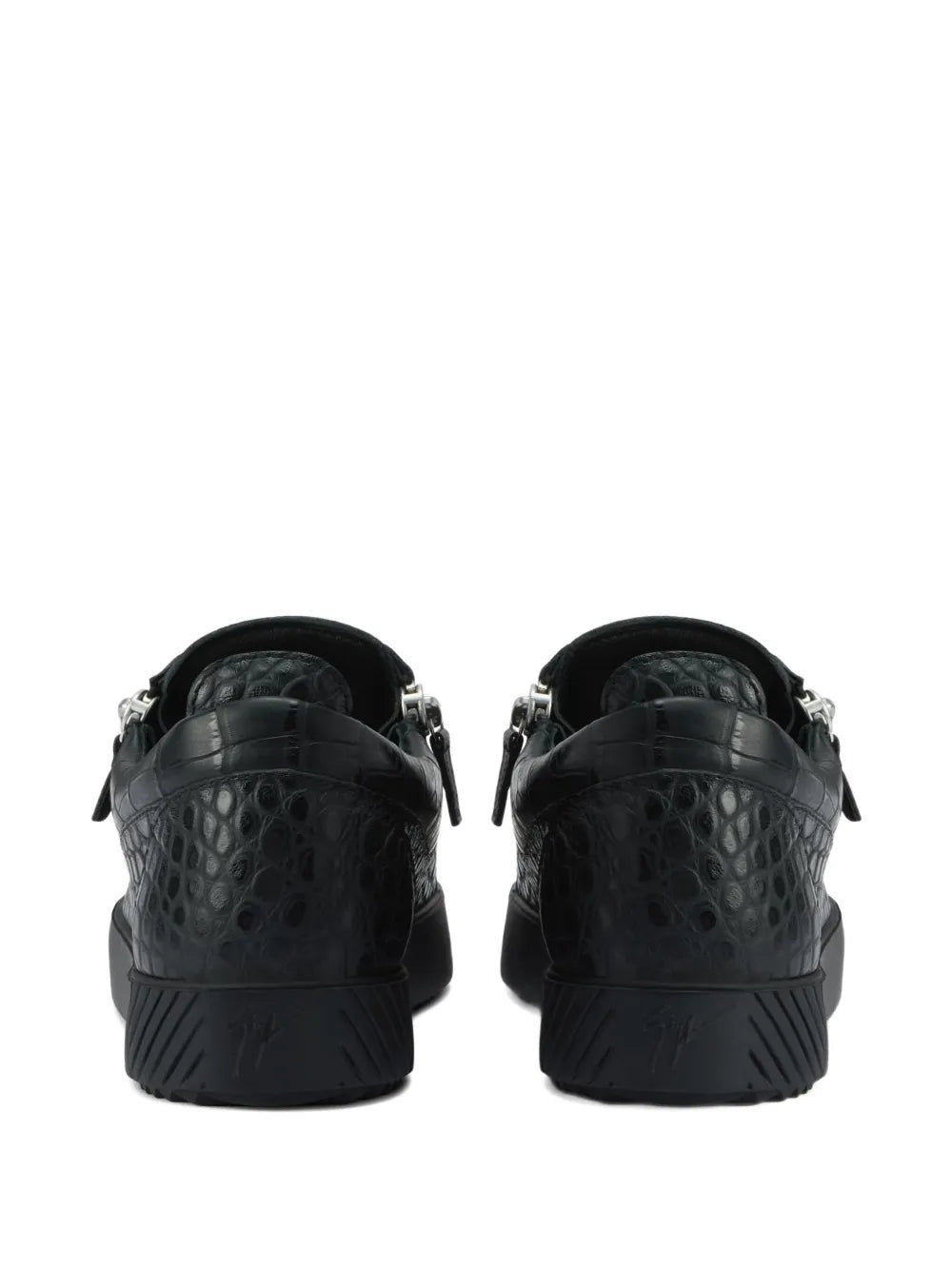 Giuseppe Zanotti Frankie Crocodile-Effect Zip Trainers