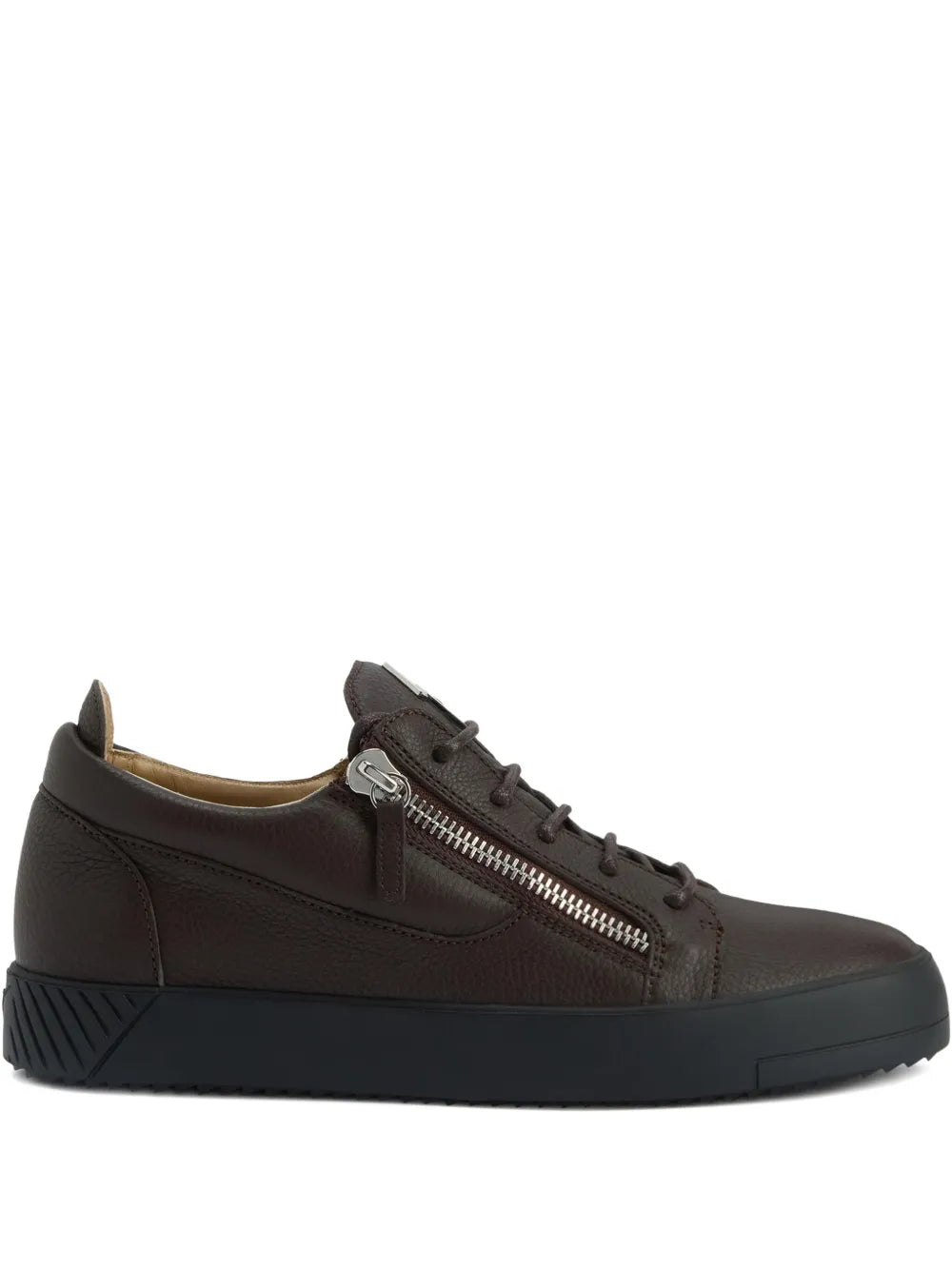 Giuseppe Zanotti Frankie Zip-Detail Leather Sneakers