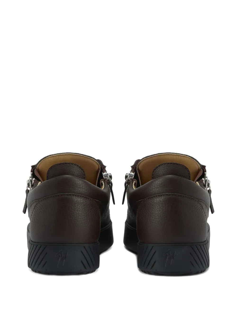Giuseppe Zanotti Frankie Zip-Detail Leather Sneakers