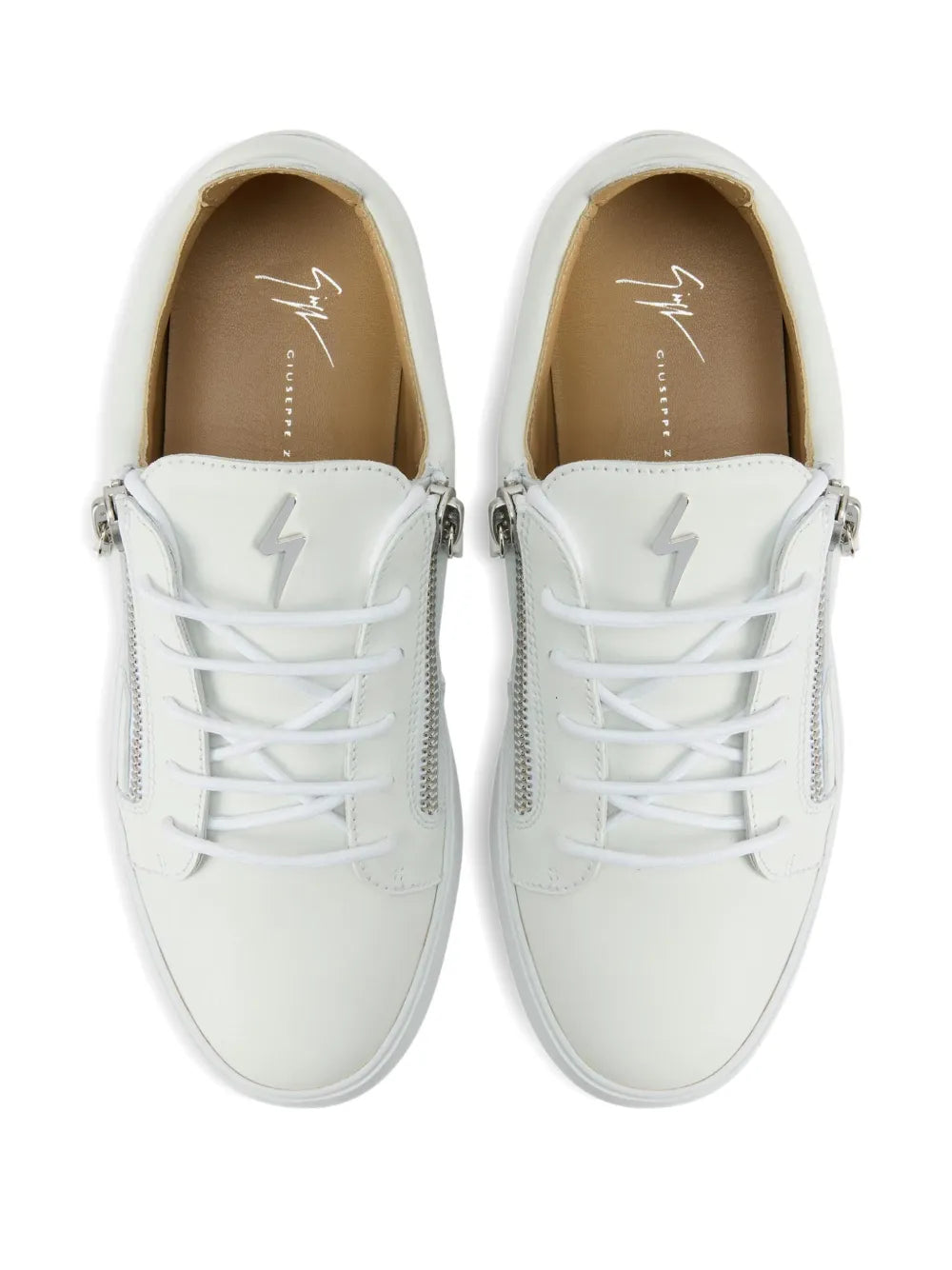Giuseppe Zanotti Frankie Zip-Detail Lace-Up Sneakers