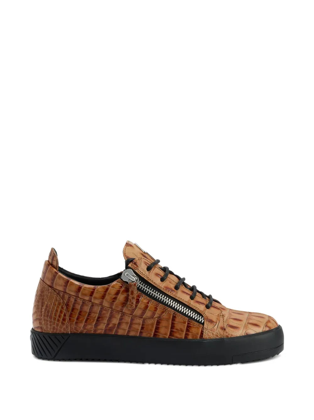 Giuseppe Zanotti Frankie Crocodile-Effect Sneakers