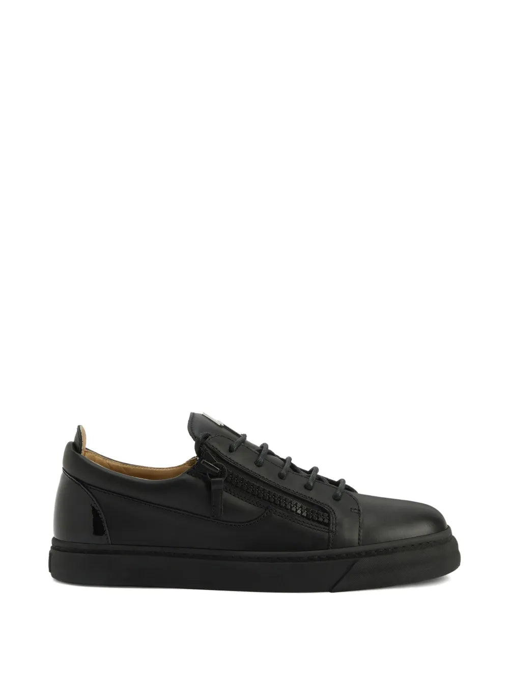Giuseppe Zanotti Frankie Zip-Detail Leather Sneakers