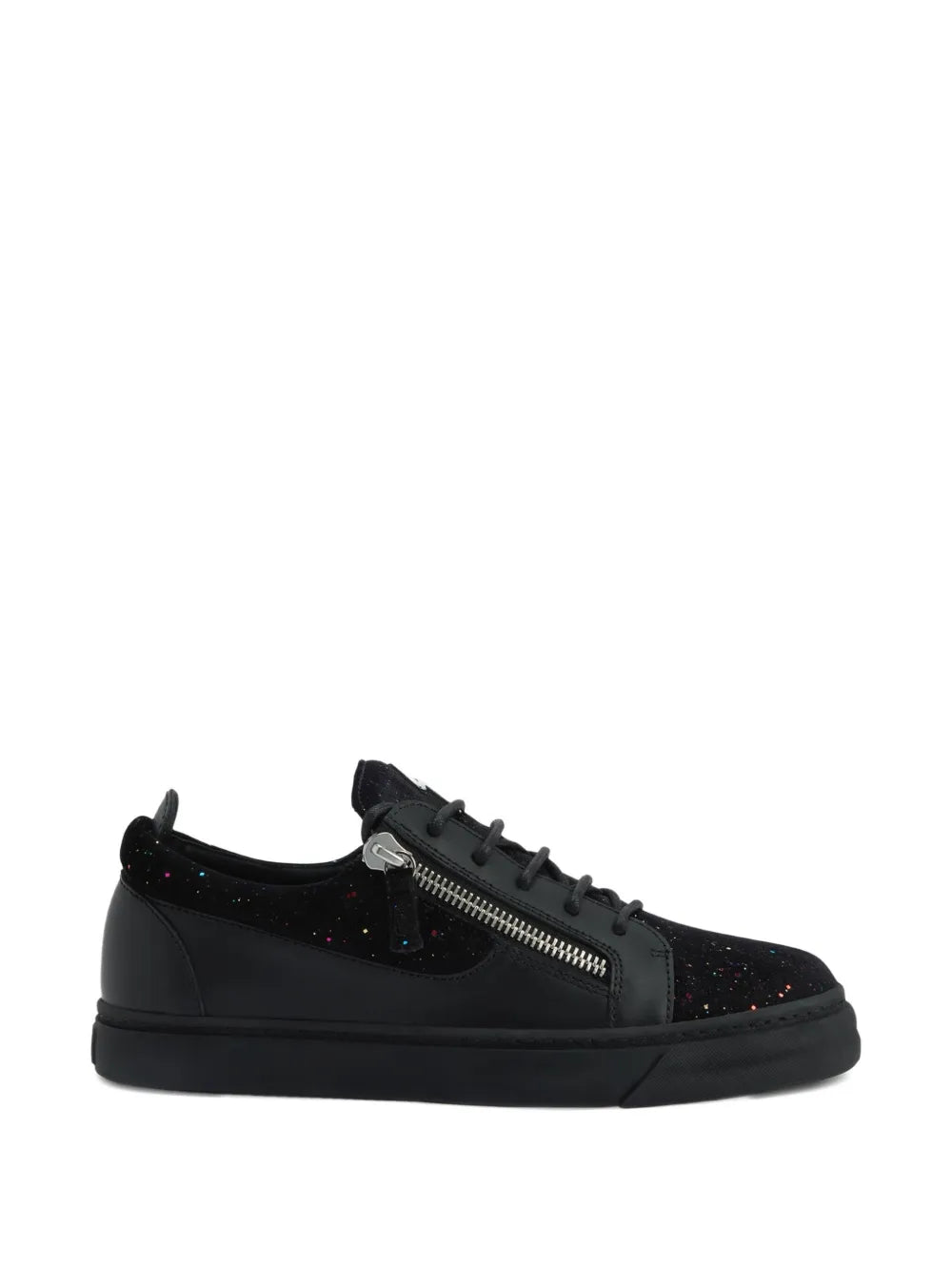 Giuseppe Zanotti Zip-Detail Glitter Low-Top Sneakers