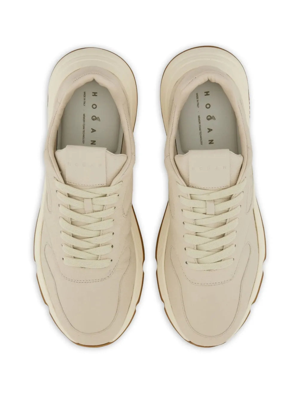 Hogan Leather Lace-Up Low-Top Sneakers