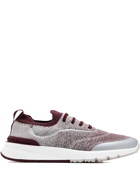 Brunello Cucinelli Knitted Trimmed Sneakers