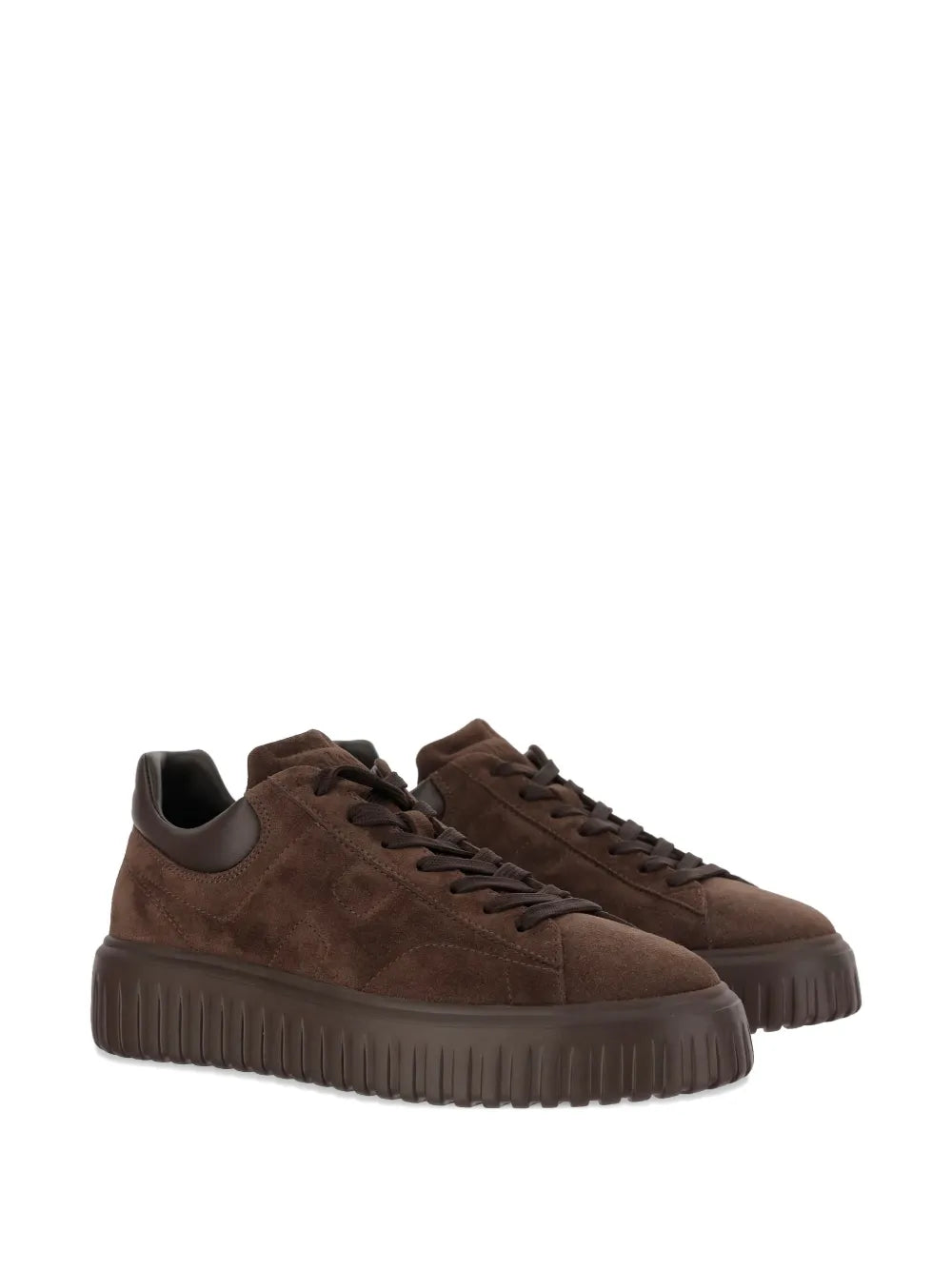 Hogan Lace-Up Round-Toe Sneakers