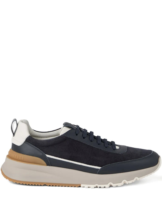 Brunello Cucinelli Lace-Up Suede Sneakers