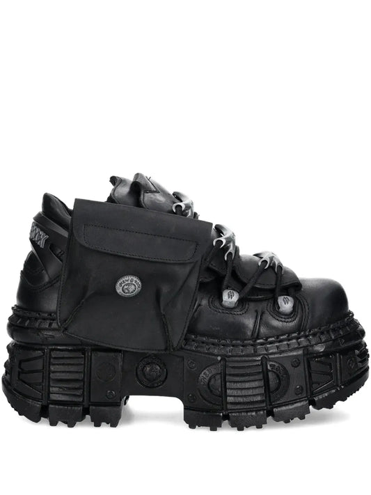 New Rock Pocket-Detail Platform Sneakers