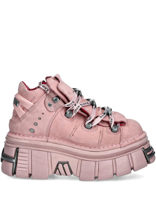 New Rock M-106-C158 Lace-Up Platform Trainers