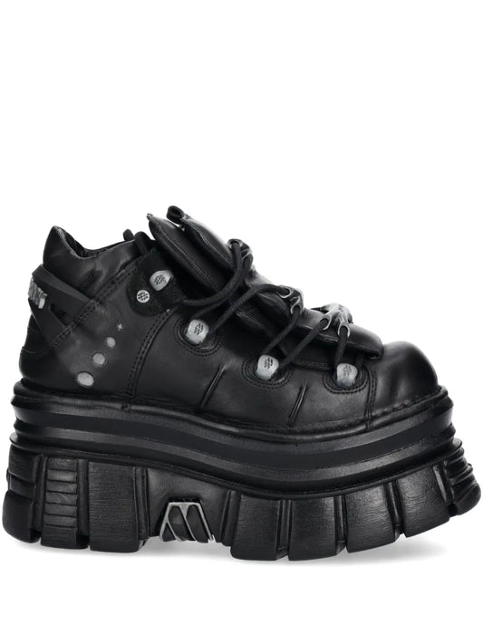 New Rock Platform Lace-Up Trainers
