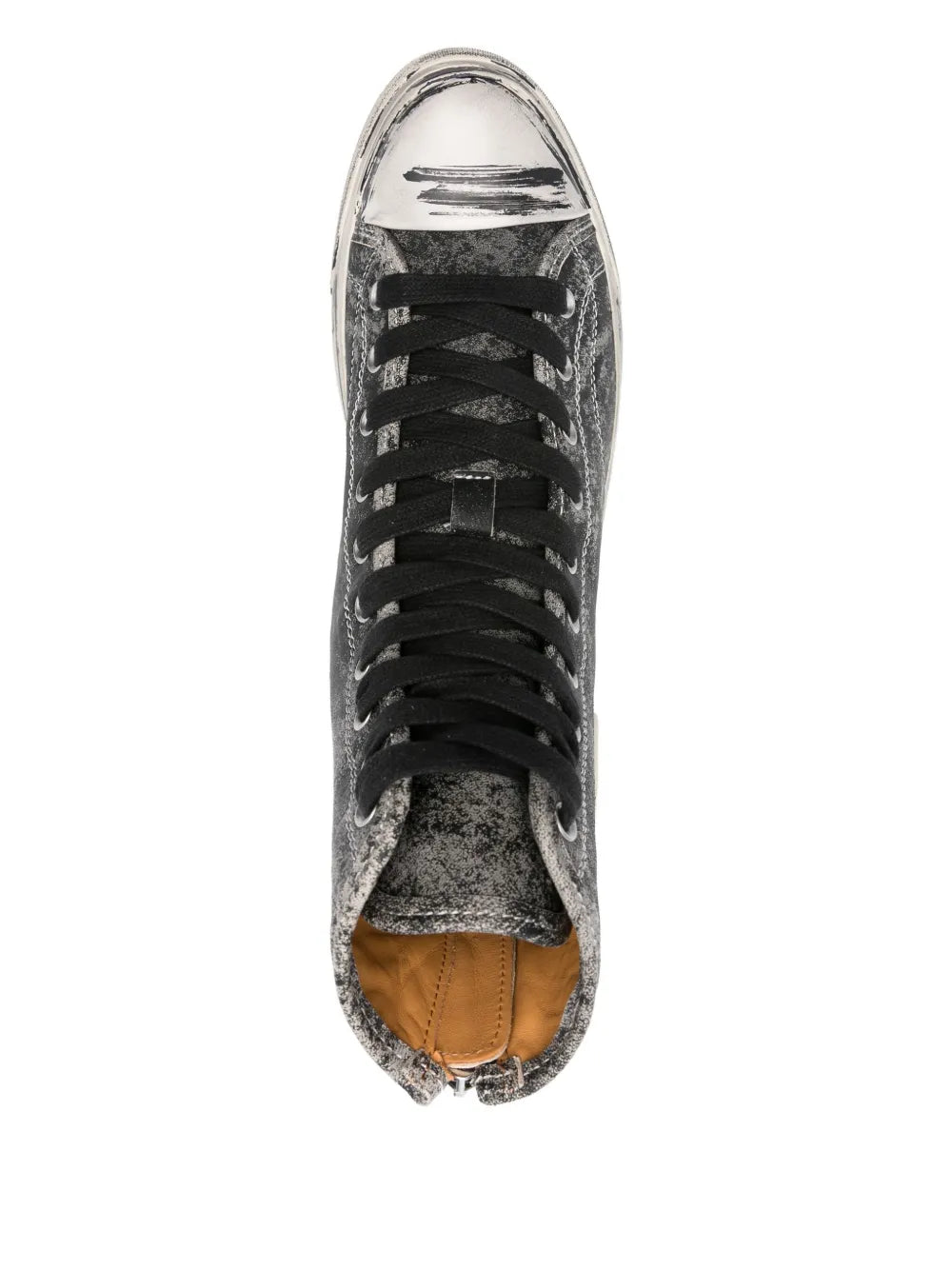 R13 Kurt Distressed-Effect Zip-Fastening Sneakers