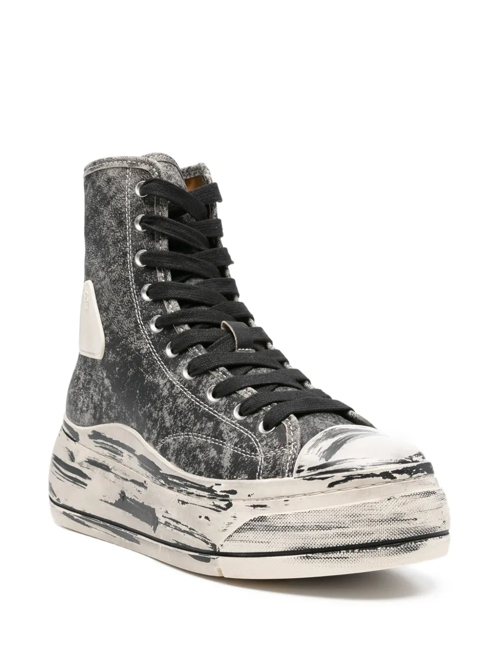R13 Kurt Distressed-Effect Zip-Fastening Sneakers