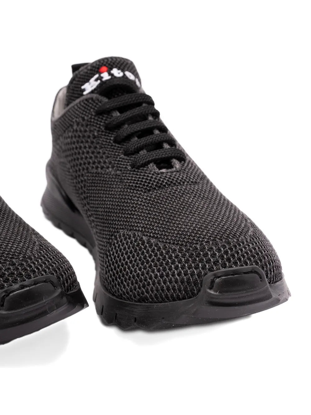 Kiton Knitted Lace-Up Sneakers