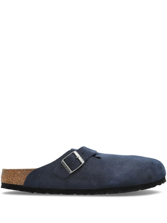 Birkenstock Boston Buckle Suede Slip-Ons