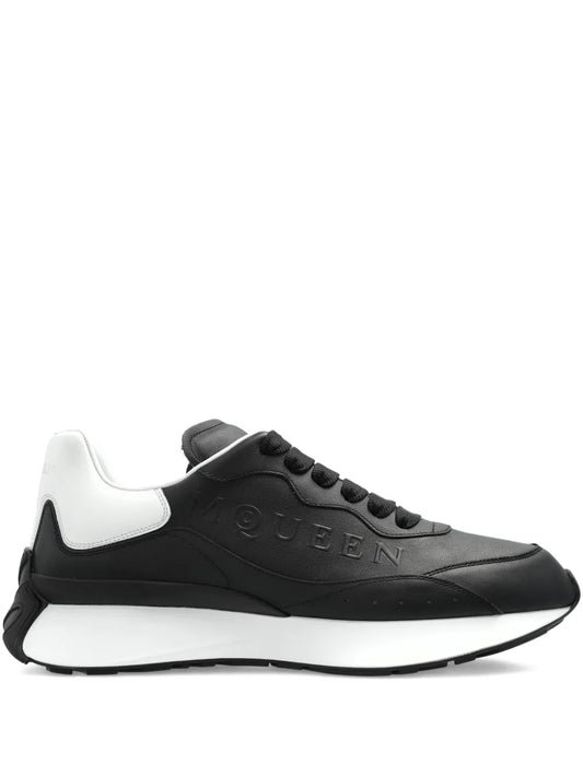 Alexander Mcqueen Leather Logo Trainers